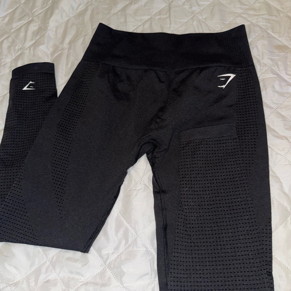 Gymshark Charcoal Mesh Leggings
